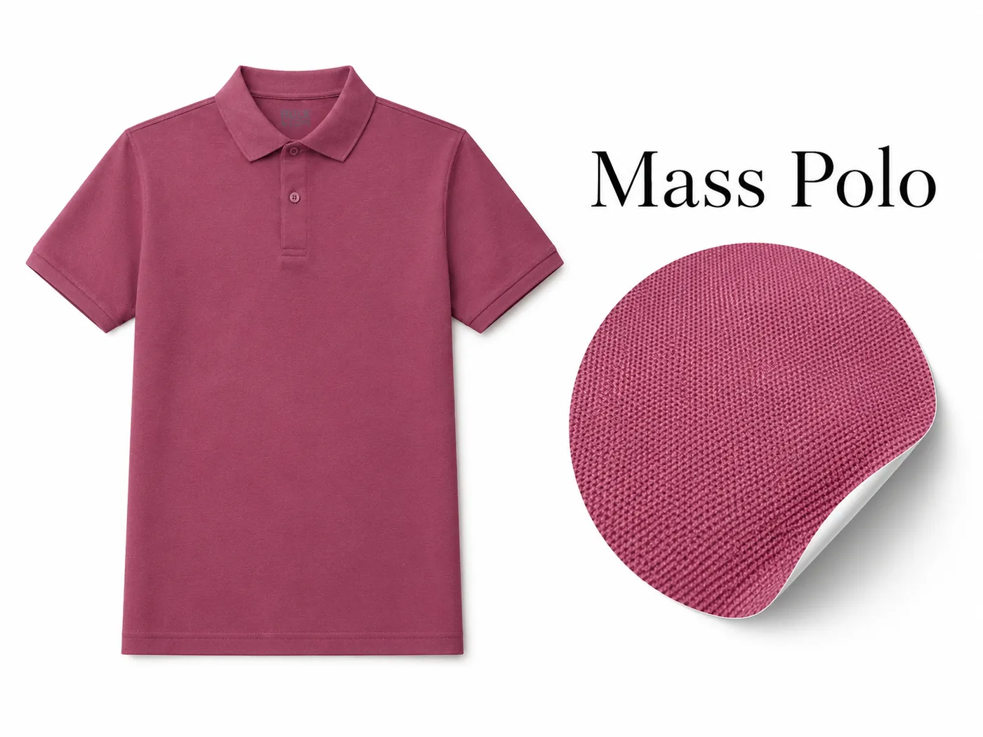 Mass polo T-shirt for bulk promotional uniforms and events